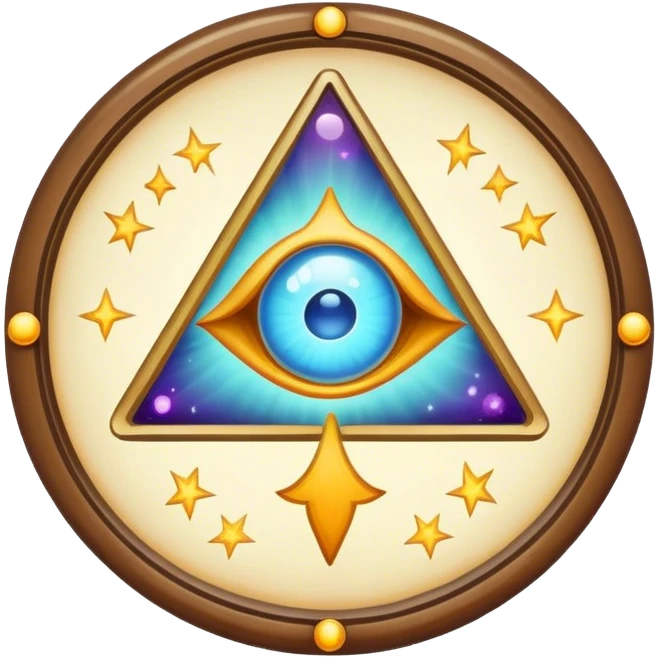 Vintage psychic sign emoji