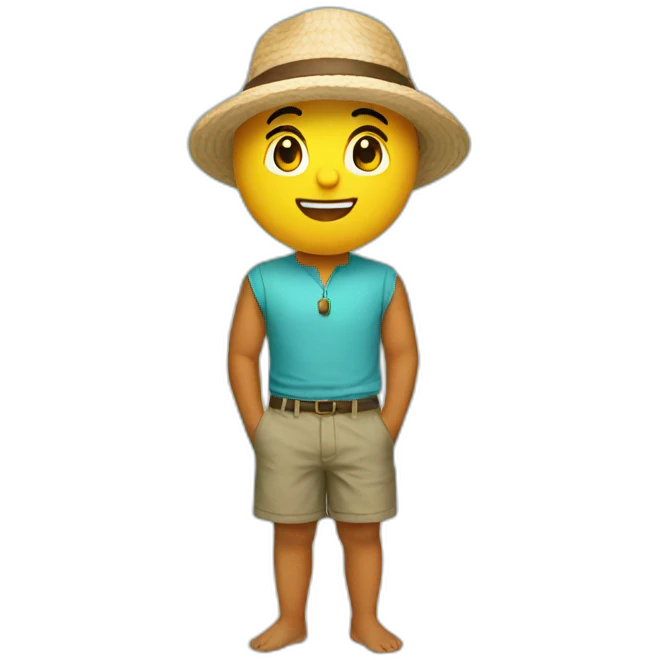 En la playa emoji