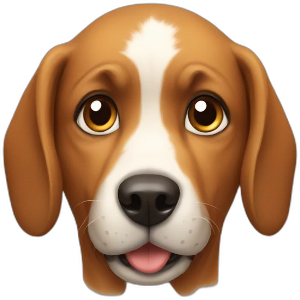 A dog very surprising emoji