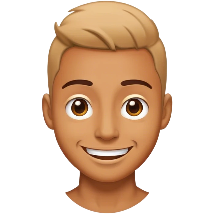 Awkward, smiling emoji