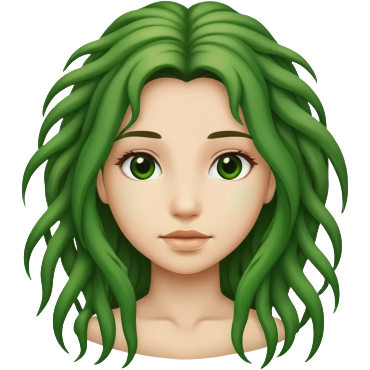 girl with green roots emoji