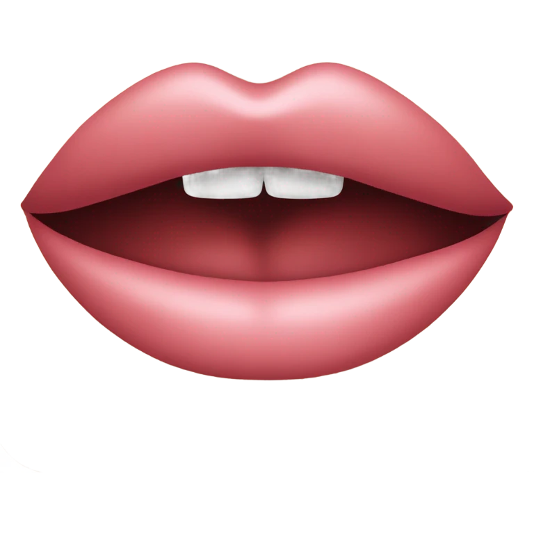 pout with lip emoji