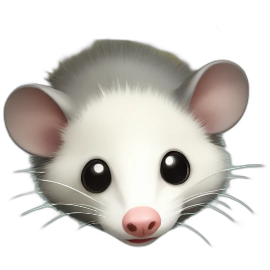 Opossum hanging upside down emoji