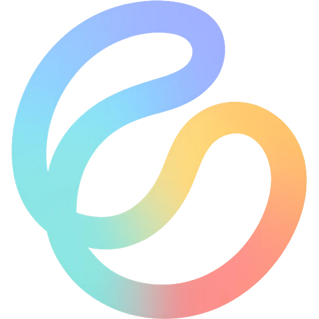 colorful abstract Gemini AI inspired logo icon, no text emoji