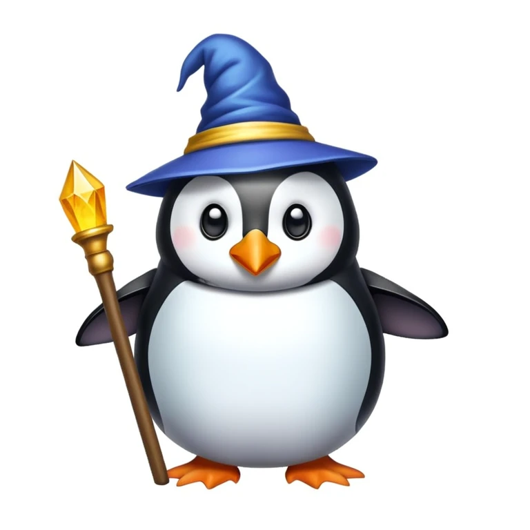 penguin wizard emoji