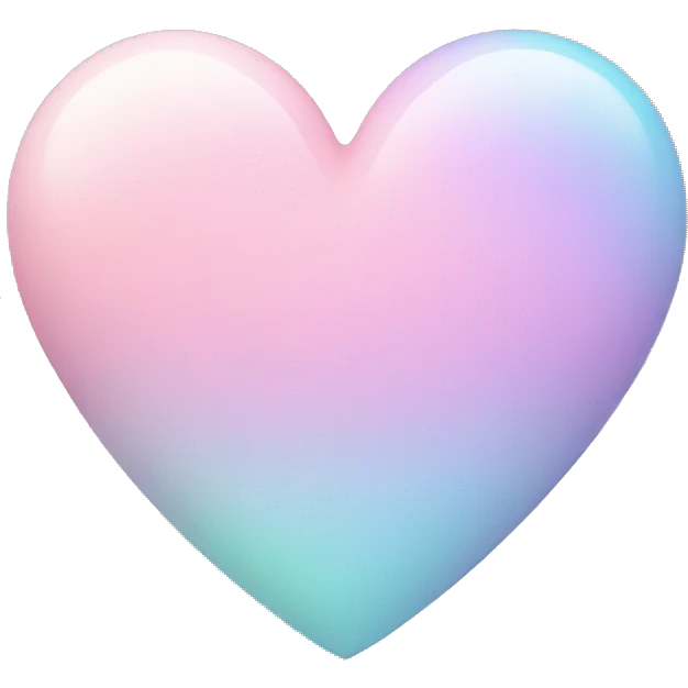 Pastel heart emoji