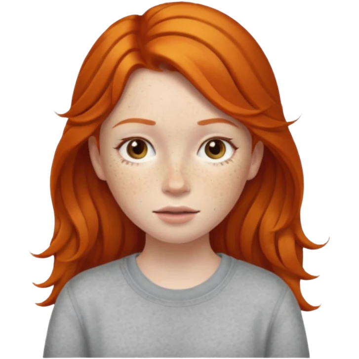Ginger girl emoji
