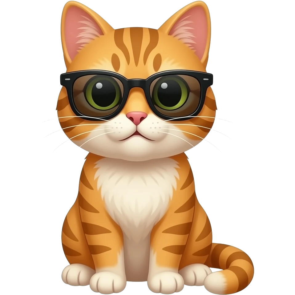 Cat wearing sunglasses emoji