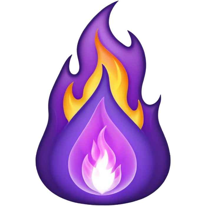 A purple fire emojis emoji