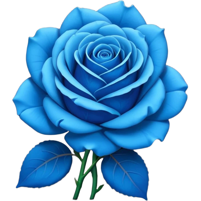 Blue rose emoji