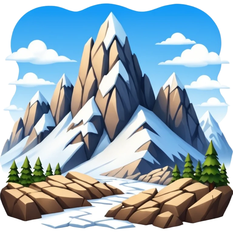 Siete montañas emoji