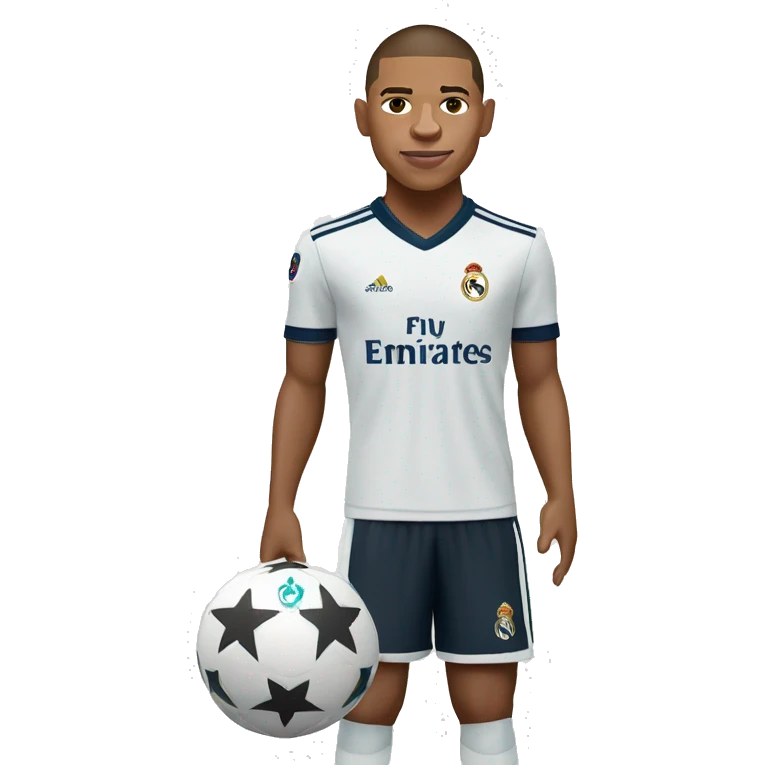 kylian mbappe in the real madrid jersey emoji