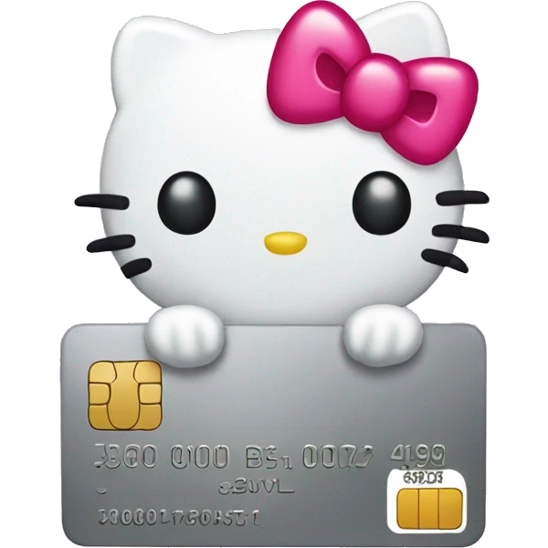 hello kitty credit card emoji