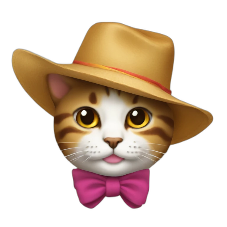 gato con sombrero emoji