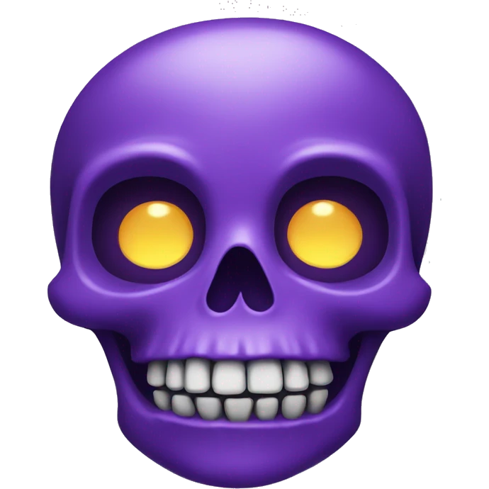 Purple skull emoji