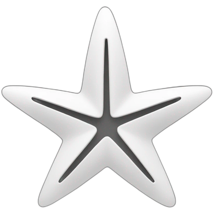 estrella sin relleno color blanco con un circulo que lo rodea desde afuera emoji