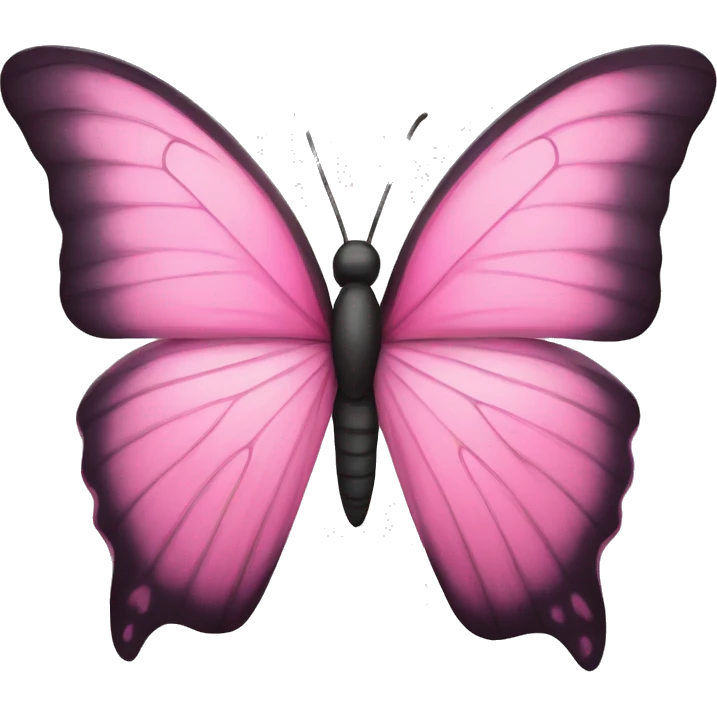 Pink butterfly emoji
