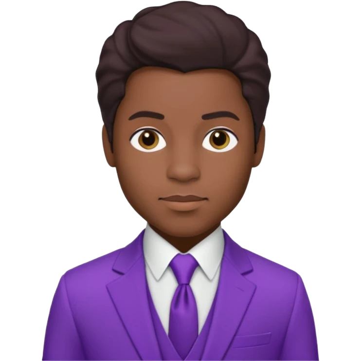 Prince Rogers Nelson with dark brown hair emoji