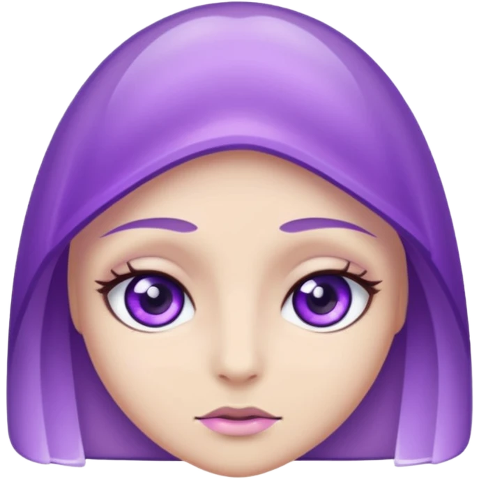 amethytst with eyes emoji