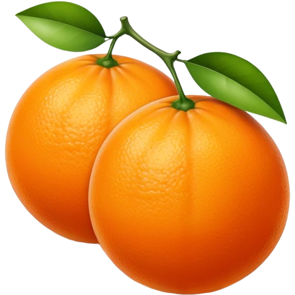 Two oranges emoji