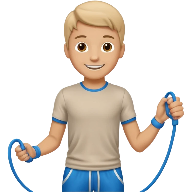 Boy with Skipping rope emoji