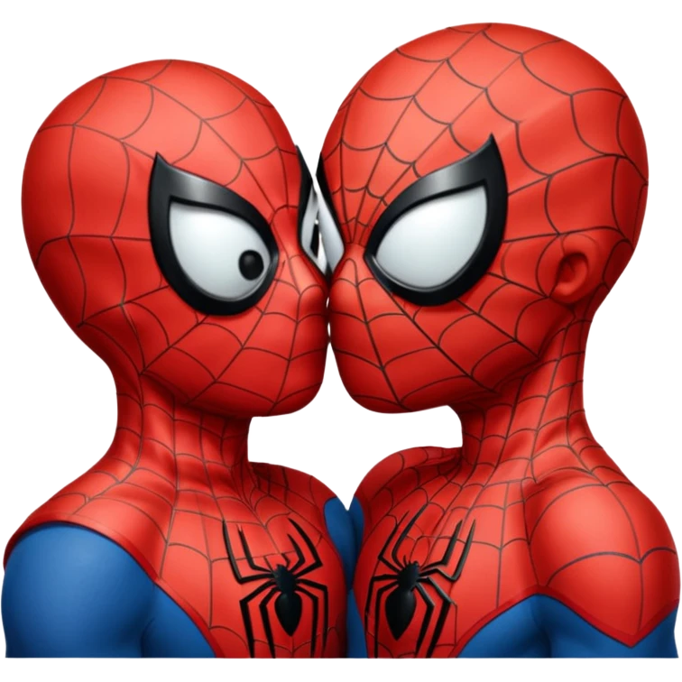 Spider man kiss kiss creepy emoji