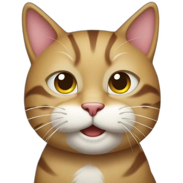 Smiling Christmas pushin cat emoji