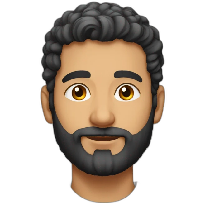 yusuf monaf patna india young without glasses with no hair and long beard emoji