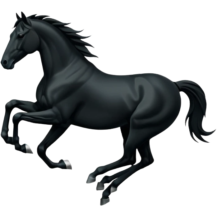 gallop silhouette emoji
