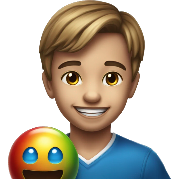 7 year old boy missing two front teeth playing skeetball at dave and busters  emoji