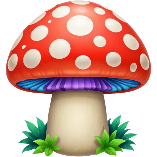  psychedelic party mushroom  emoji