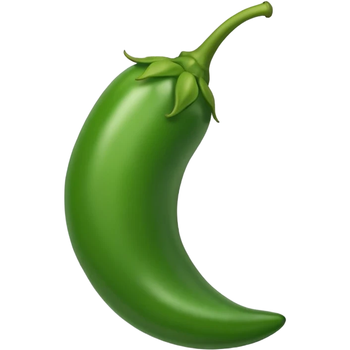 Green chilli emoji emoji