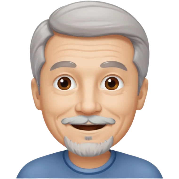 An older man with a gray goatee emoji