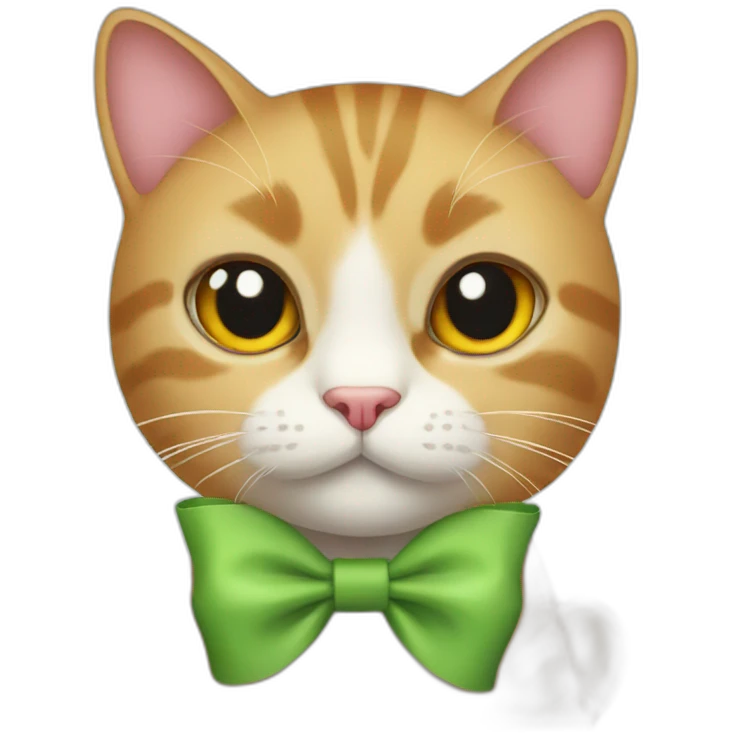 Cat with a bow emoji