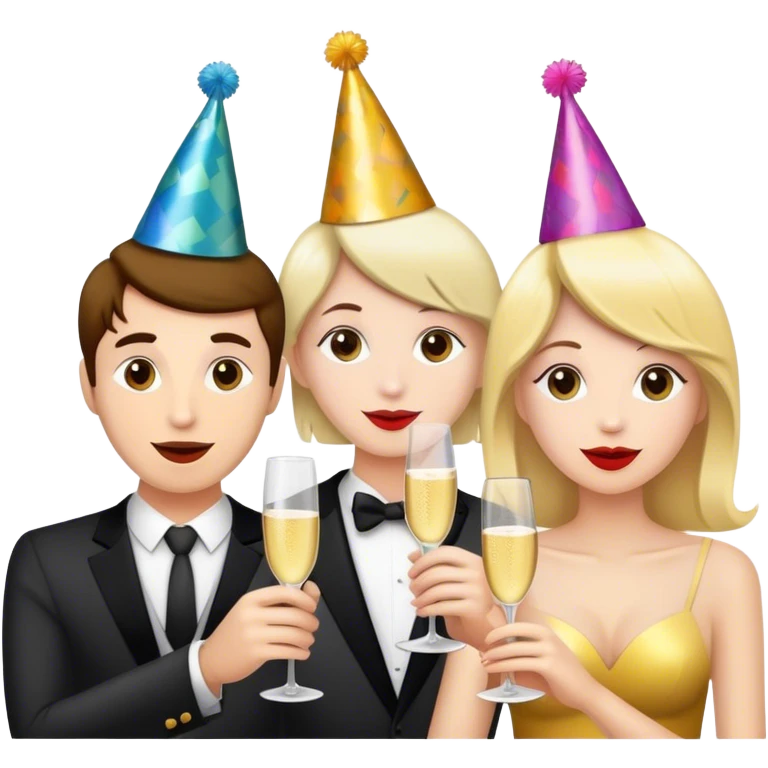 happy gathering of friends emoji