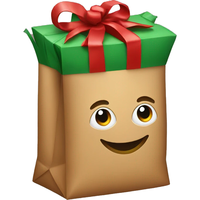 Christmas bag emoji