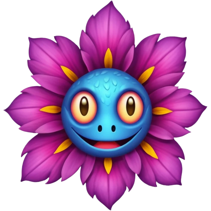 Çiçek canavarı emoji
