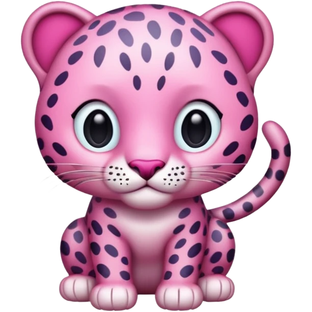 Emoji leopardo rosa cuerpo entero emoji