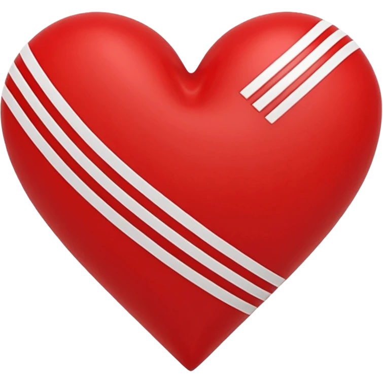 Adidas stripes heart emoji