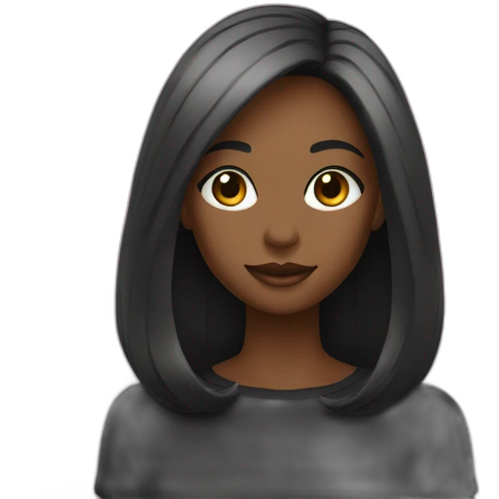 🎀 color negro emoji