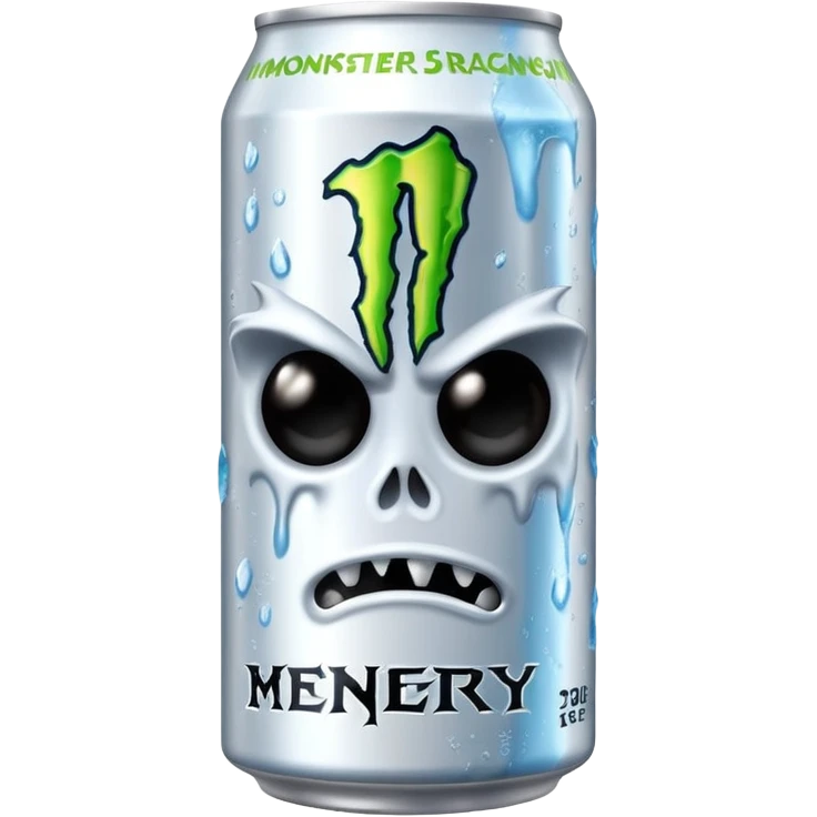 Monster branco bebida energética  emoji