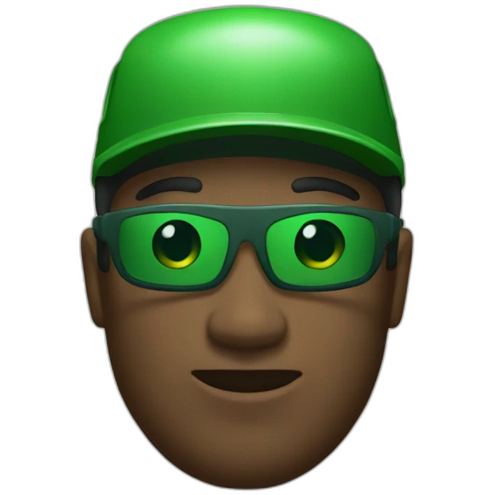 gambler with green visor emoji