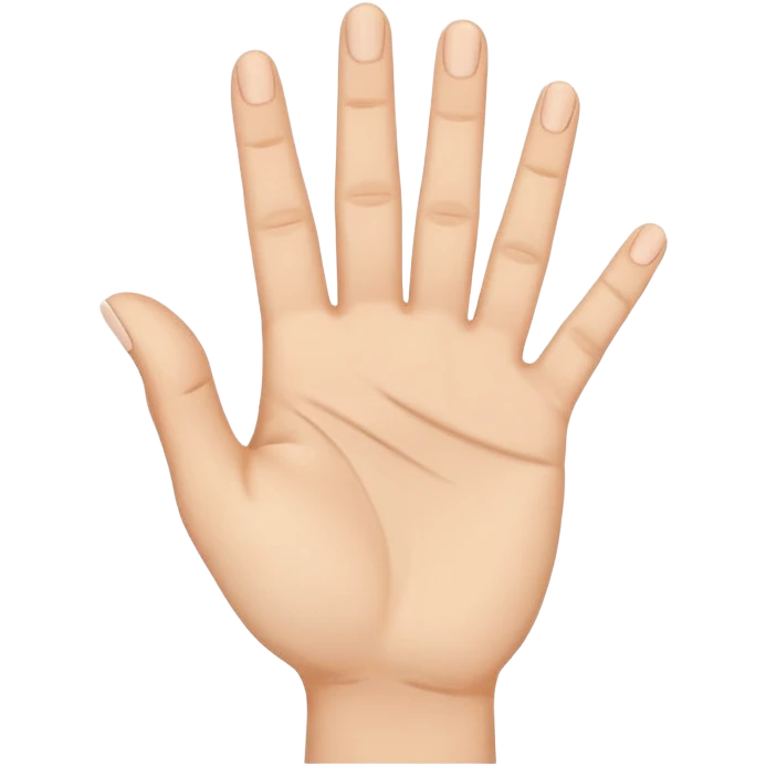 ASL symbol for the number 7 emoji