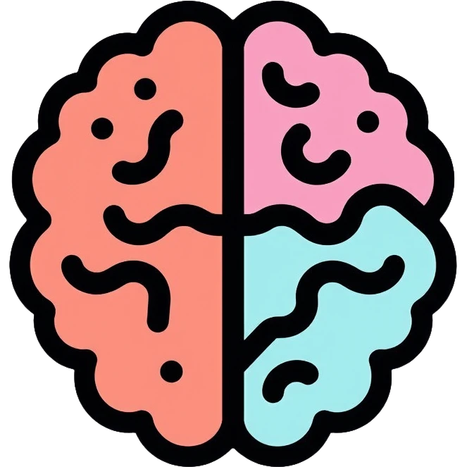 brain radiology scan with anatomical details emoji