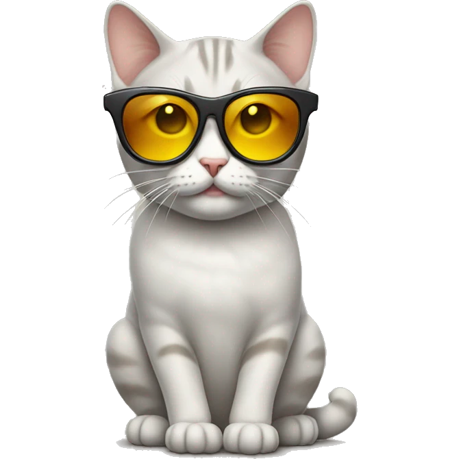Cat with sunglassesف emoji