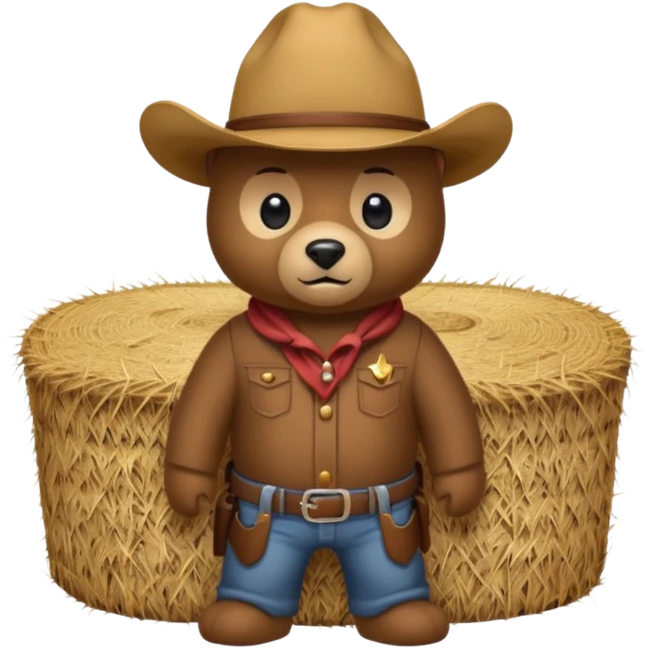 bear with cowboy hay emoji