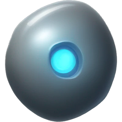 a glowing only grey space artifact emoji