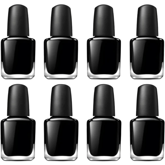 Black nail polish emoji