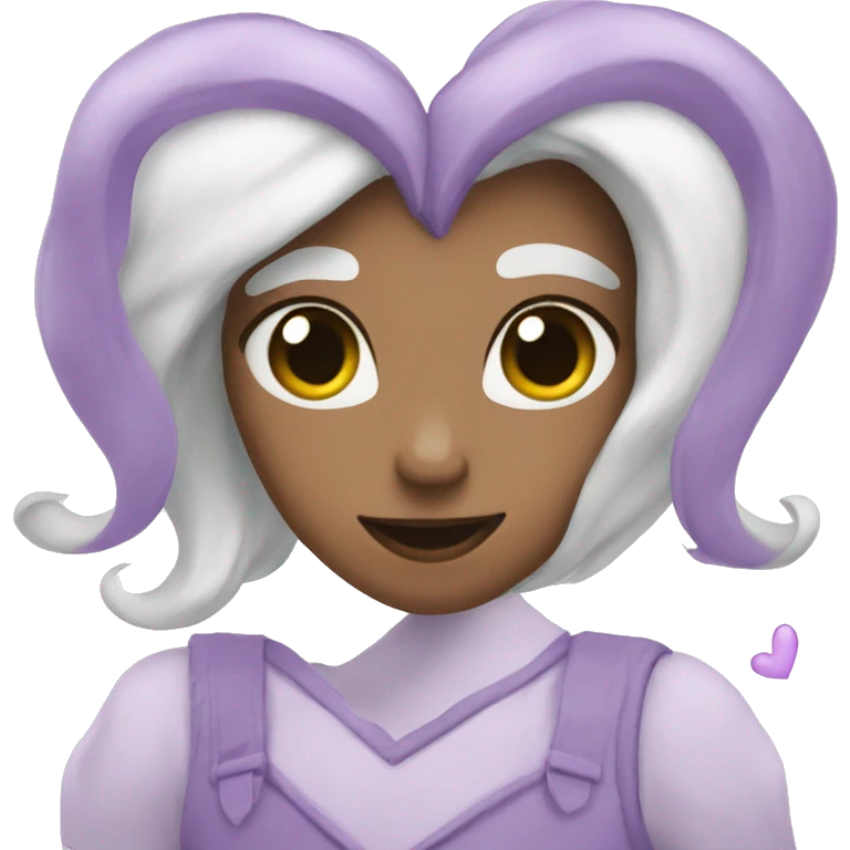 Lilac heart emoji