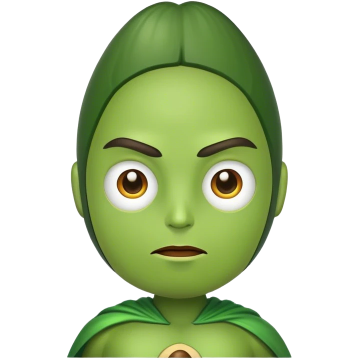 Avocado superhero emoji